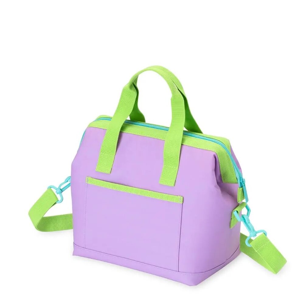 SWIG Purple & Lime Insulated Lunch Tote - Picture 2 of 4